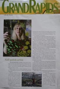 Grand Rapids Magazine Jasna Gopic Nail Polish Artist